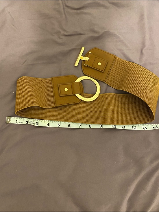 Vince Camuto Black & Brown Elastic Belts with Gold-Tone Signature Buckle main image 6
